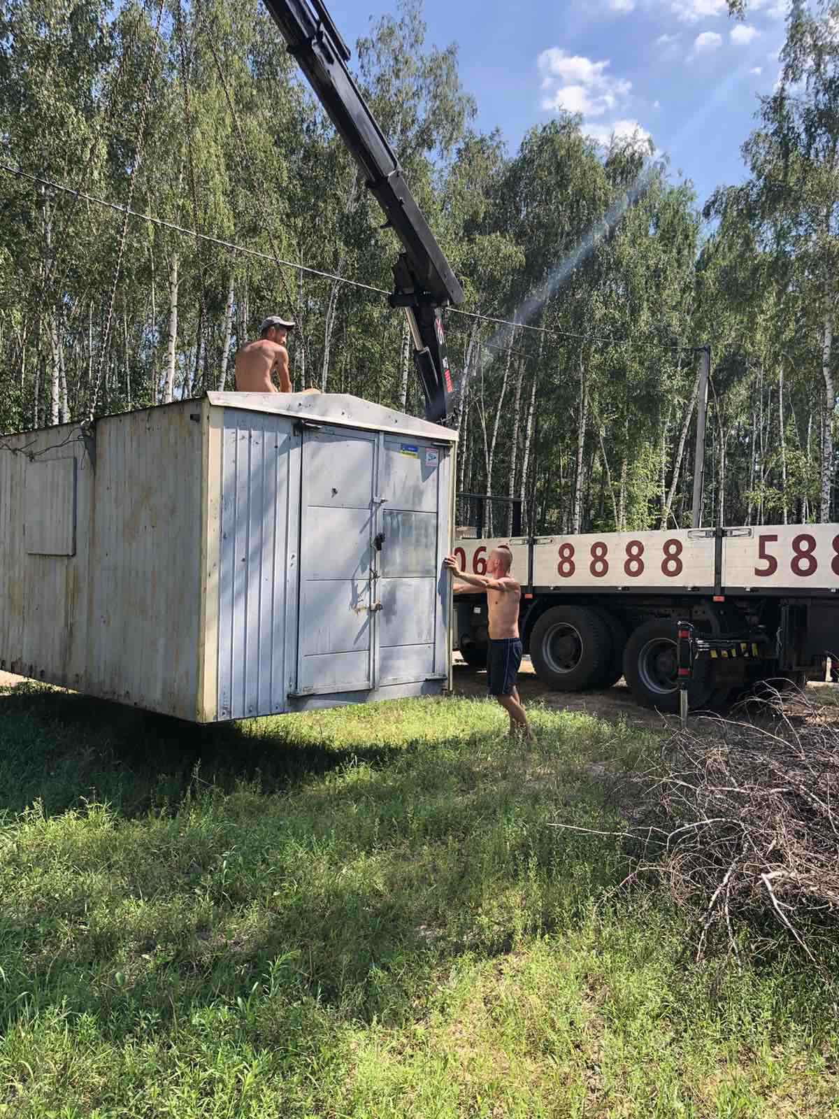 Перевозка промышленного оборудования (станков) манипулятором в Киеве